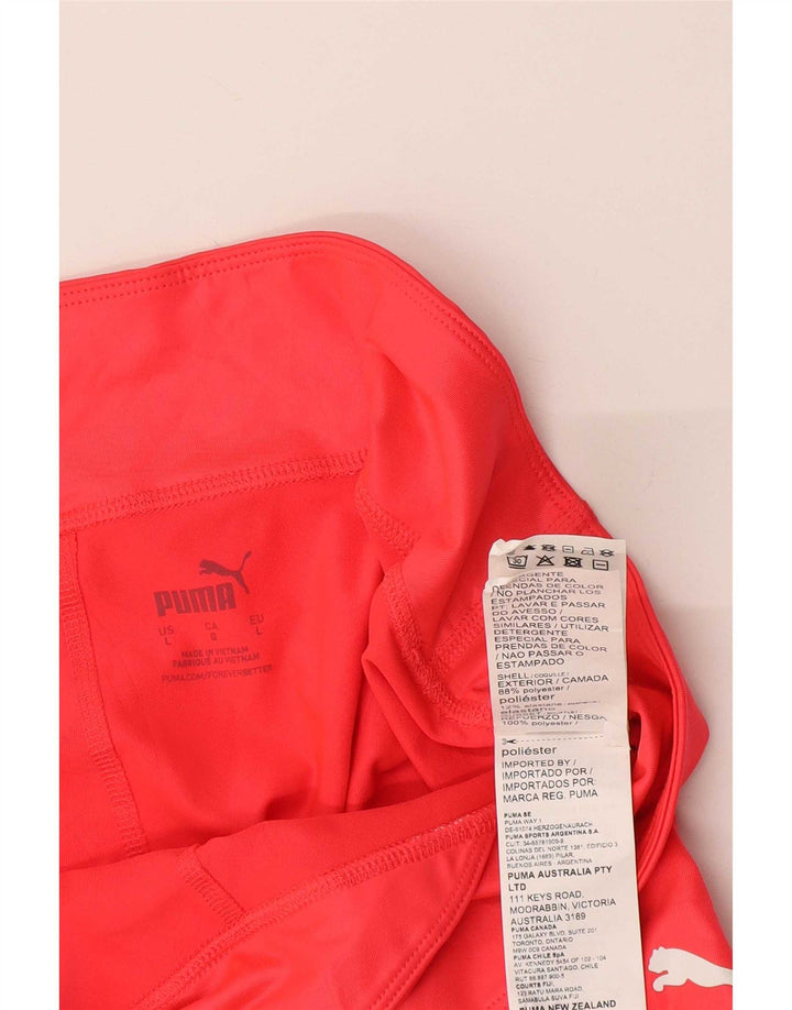 Puma Dame Capri Leggings UK 16 Large Rød Polyester