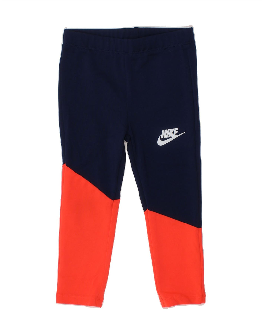 NIKE Girls Leggings 2-3 Years  Navy Blue Colourblock Polyester Vintage Nike and Second-Hand Nike from Messina Hembry 