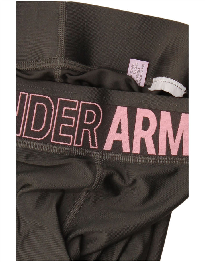 UNDER ARMOUR Grafiske Leggings til kvinder UK 8 Small Grå