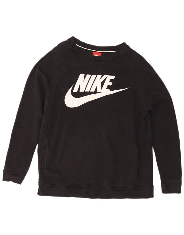 Nike Graphic Sweatshirt Jumper UK 14 Medium Sort