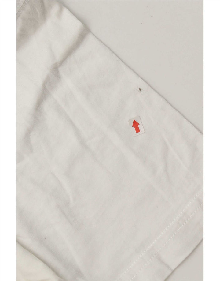 Lacoste Herre T-Shirt Top Størrelse 5 Stor Hvid Bomuld