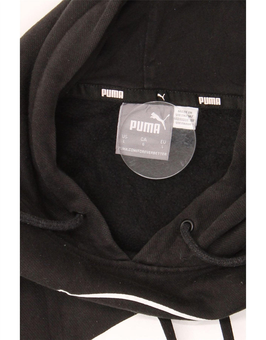 PUMA Grafisk hættetrøje til mænd, stor sort