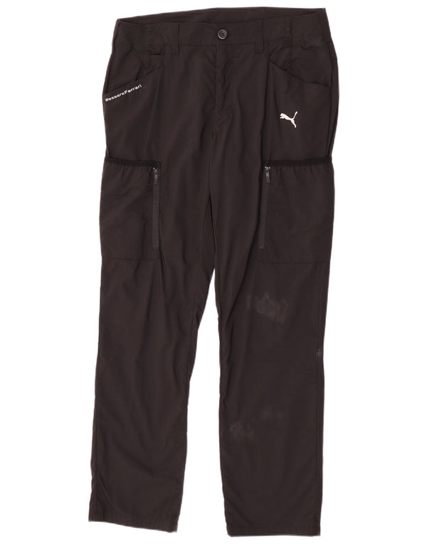 Puma Herre Ferrari Straight Cargo Bukser W34 L32 Sort Polyamid
