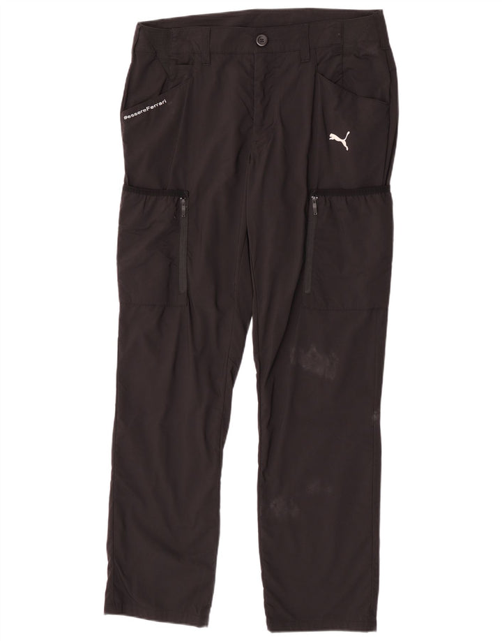 Puma Herre Ferrari Straight Cargo Bukser W34 L32 Sort Polyamid