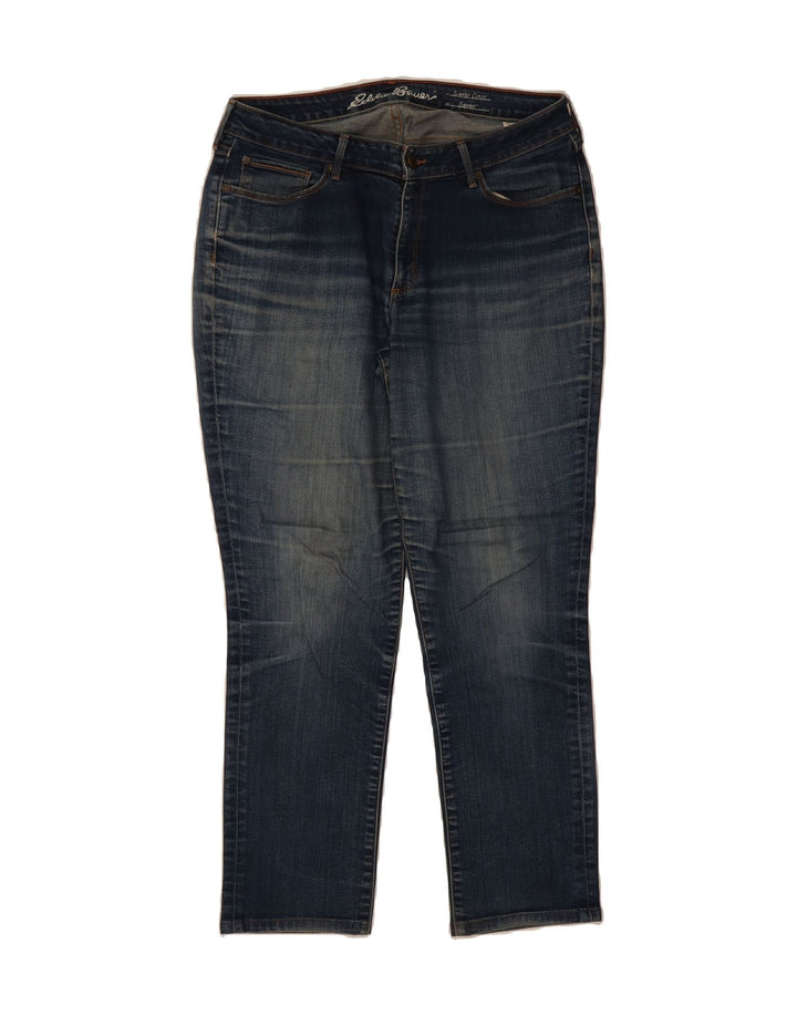 EDDIE BAUER Womens Slightly Curvy Straight Jeans US 12 Large W32 L28 Blue Vintage Eddie Bauer and Second-Hand Eddie Bauer from Messina Hembry 