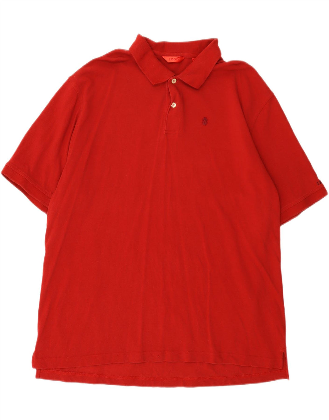 Izod Polo Shirt til mænd 2XL Rød Bomuld