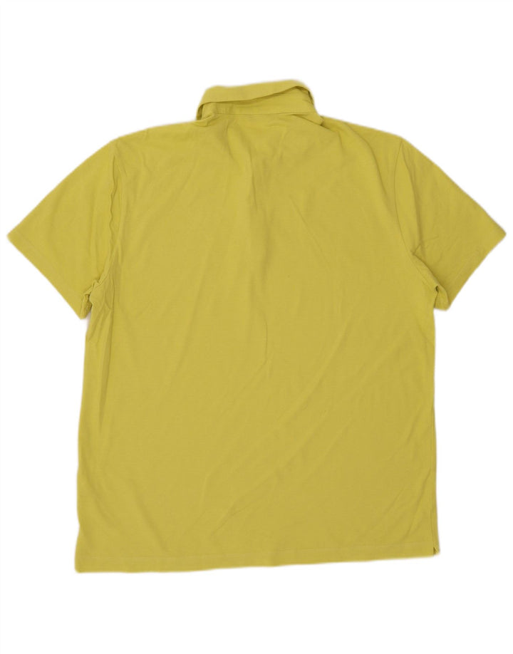 Massimo Dutti Herre Polo Shirt Stor Gul Bomuld