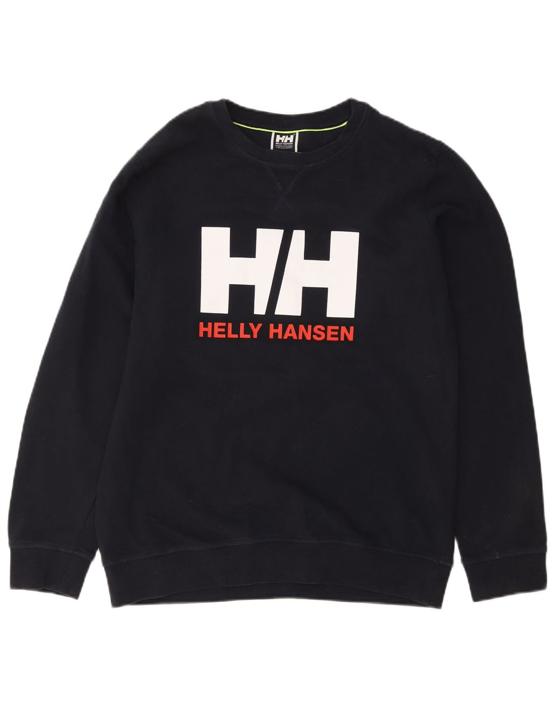 HELLY HANSEN Herre Grafisk Sweatshirt Jumper XL Marineblå Bomuld