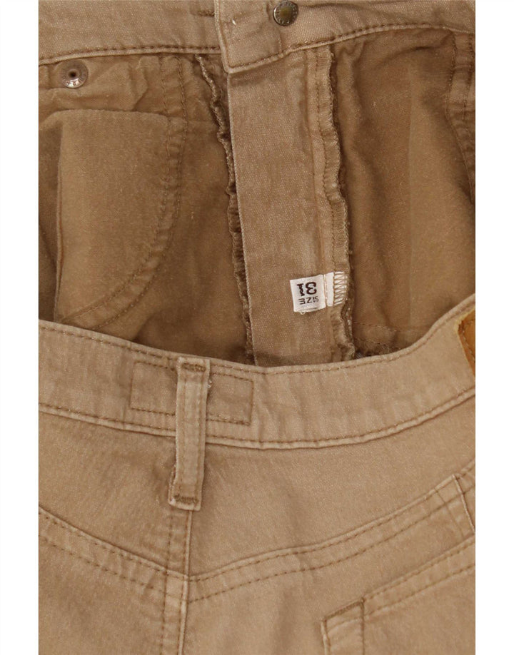 Armani Dame Straight Jeans W31 L26 Beige Bomuld