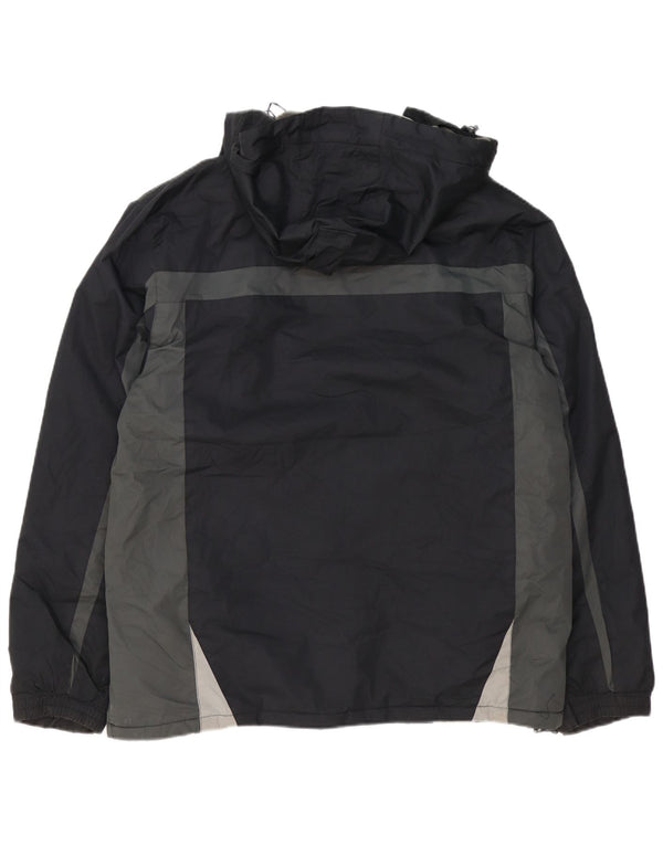 Mountain Warehouse Herre Windbreaker Jacket UK 40 Large Black Colourblock