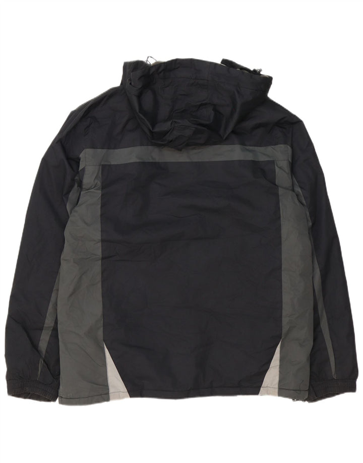 Mountain Warehouse Herre Windbreaker Jacket UK 40 Large Black Colourblock