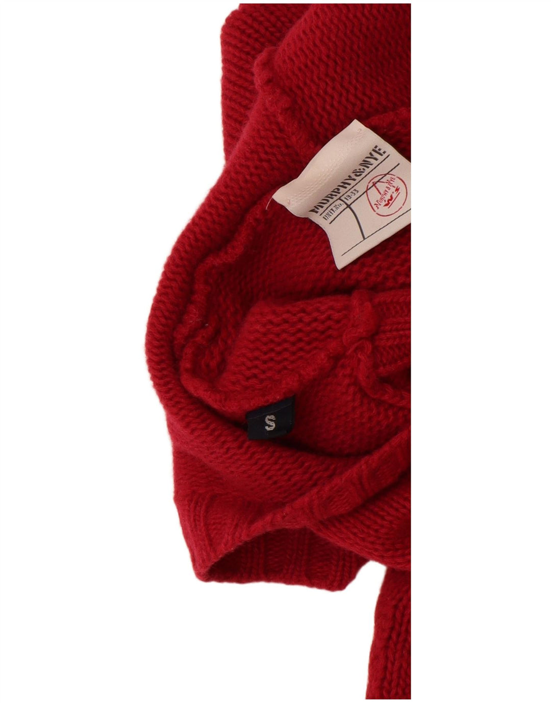 MURPHY & NYE Sweater med hætte til kvinder UK 10 Small Burgundy