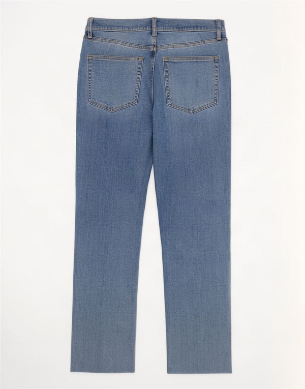 Zara Dame Straight Jeans EU 40 Medium W30 L27 Blå