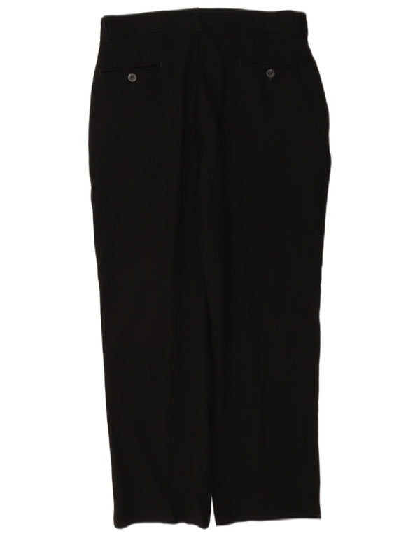 Izod drenge koniske jakkesætsbukser 15-16 år W28 L25 sort polyester