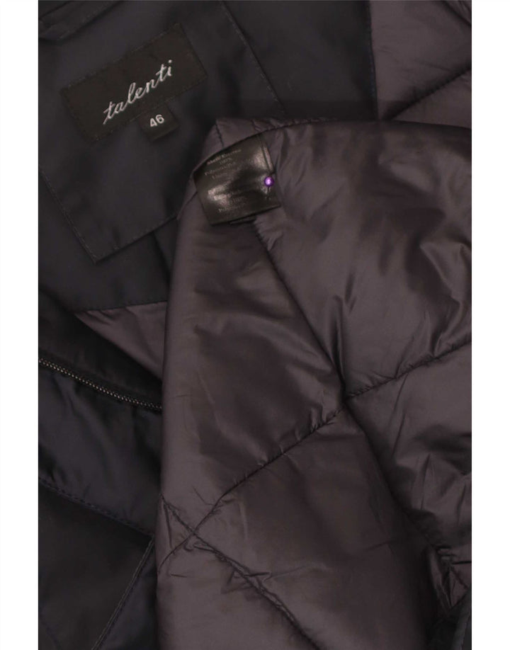 Talenti Dame Overfrakke IT 46 Large Navy Blue Polyester