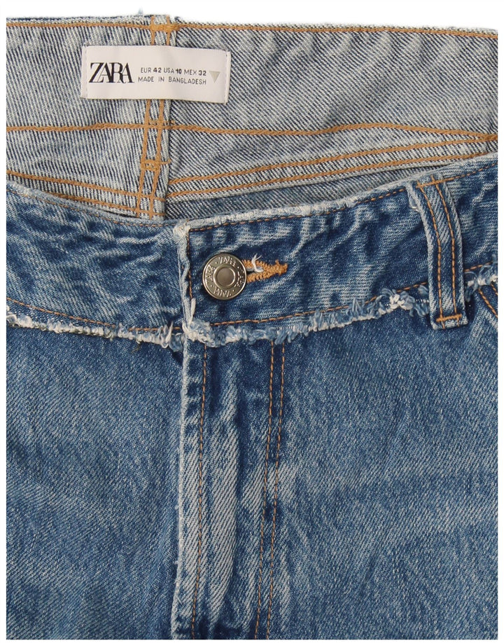 Zara Dame Straight Jeans EU 42 Large W32 L27 Blå