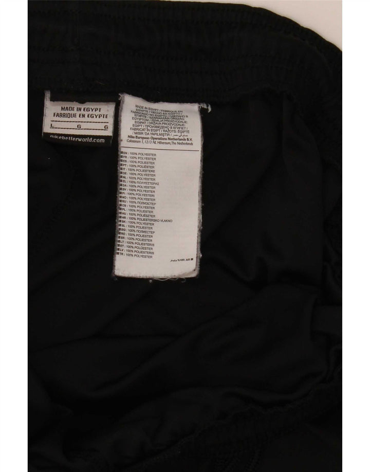 Nike Herre Dri Fit sportsshorts, store sorte polyester