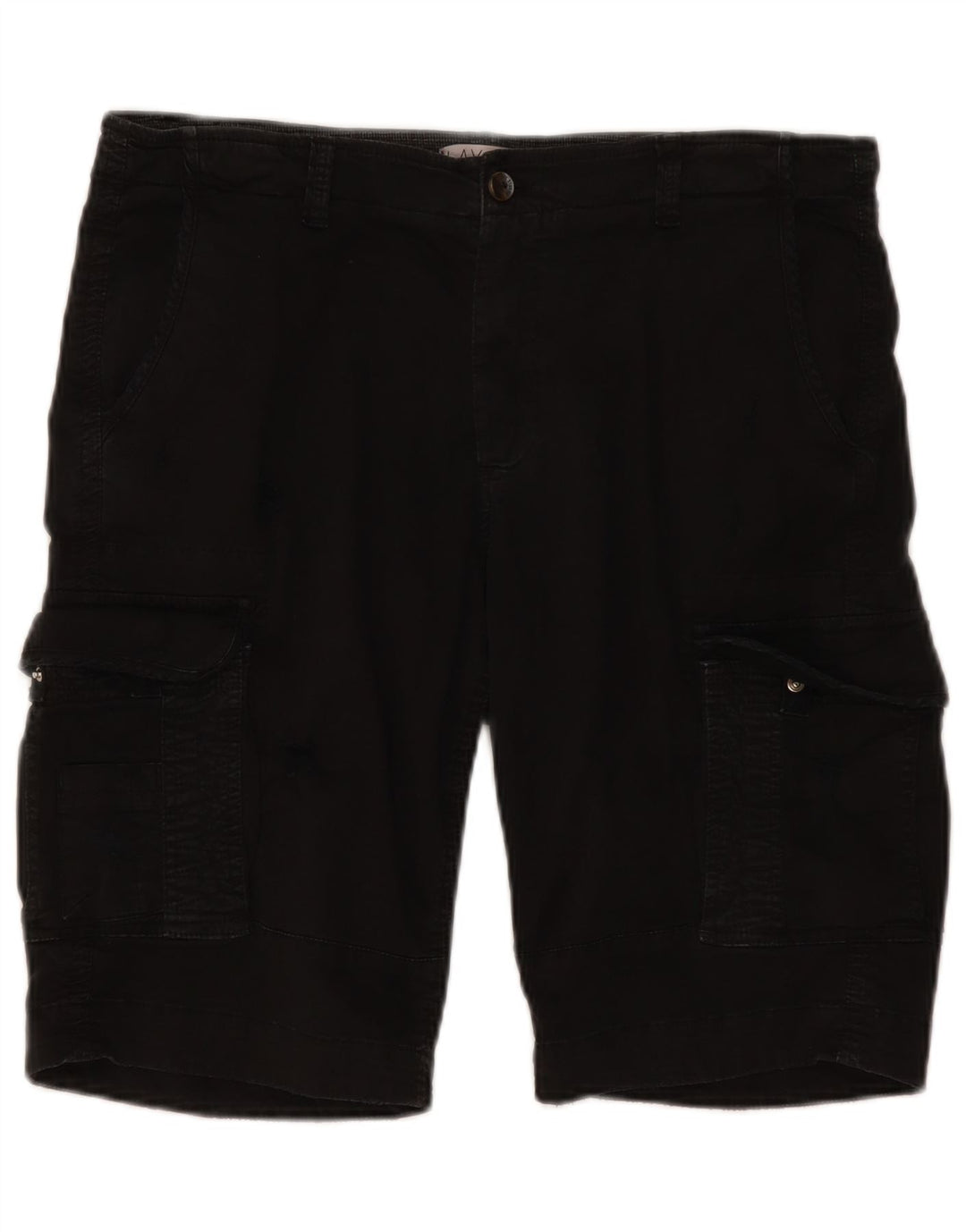 Vintage Herre Cargo Shorts IT 50 Large W38 Sort Bomuld