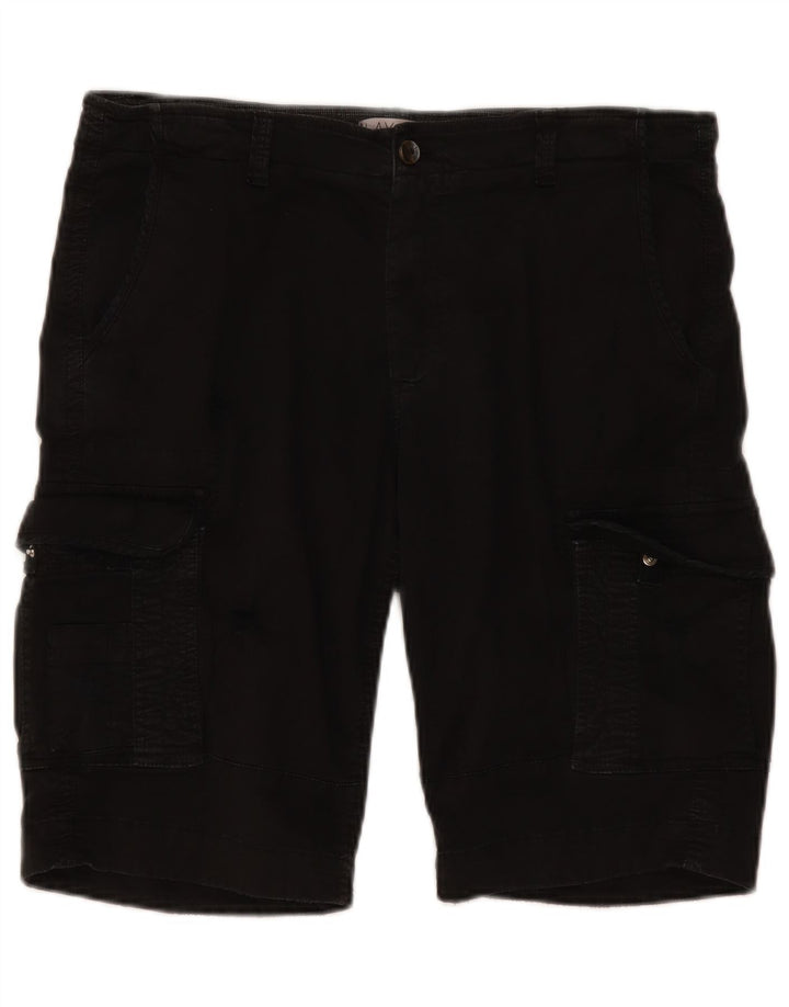 Vintage Herre Cargo Shorts IT 50 Large W38 Sort Bomuld