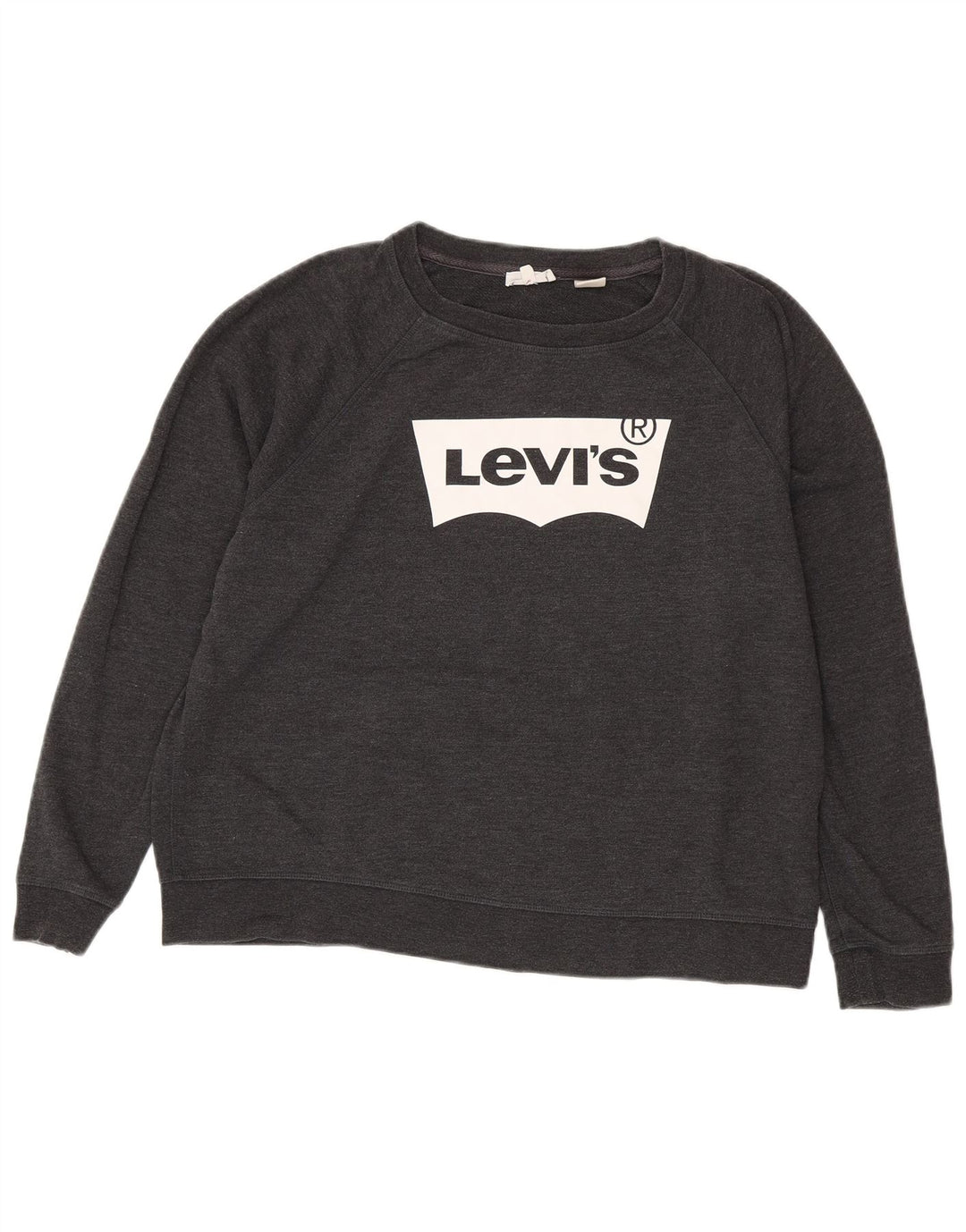 Levi's Dame grafisk sweatshirt Jumper UK 18 XL Grå Bomuld