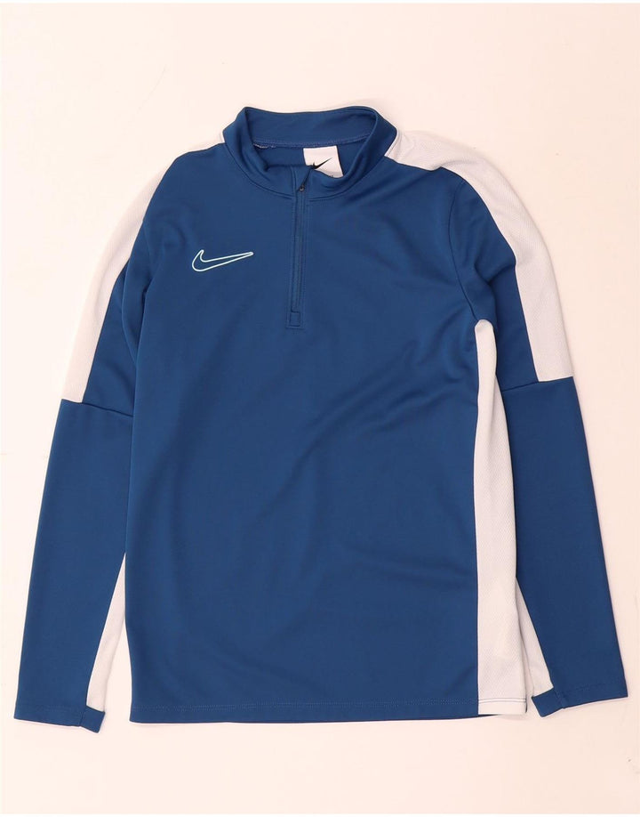 Nike Boys Dri Fit Pullover Træningsdragt Top 10-11 år Medium Blå