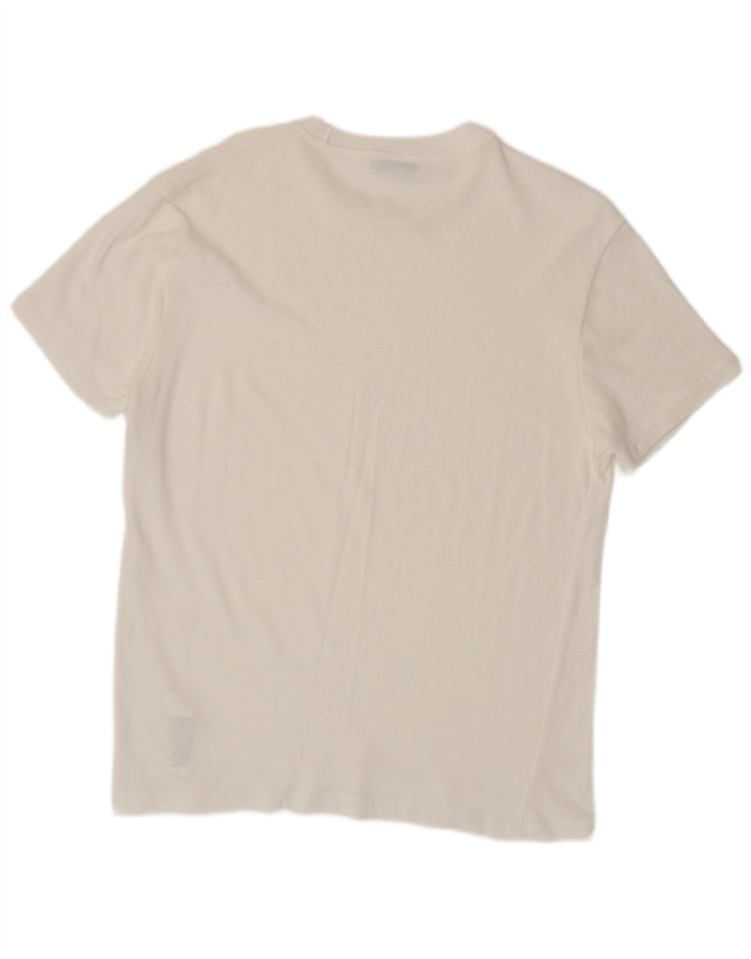 ZARA Mens T-Shirt Top Large White Cotton