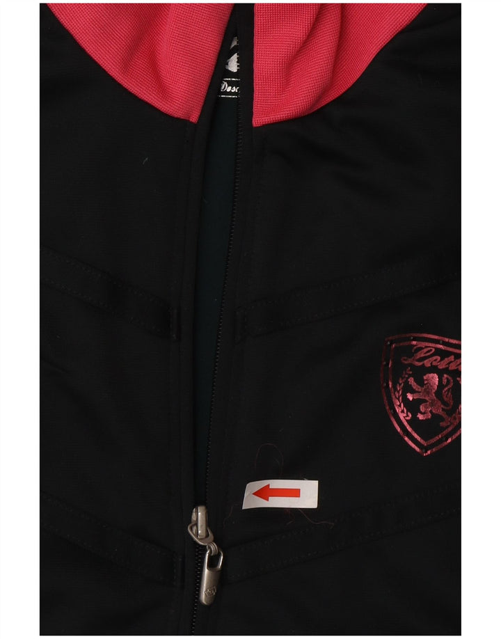 Lotto Dame træningsdragt Topjakke UK 14 Stor Sort Colourblock Polyester