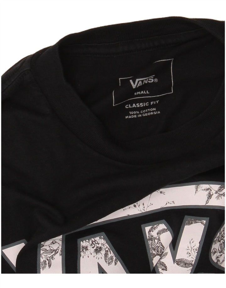 Vans Herre Classic Fit Grafisk Top Langærmet Lille Sort Bomuld