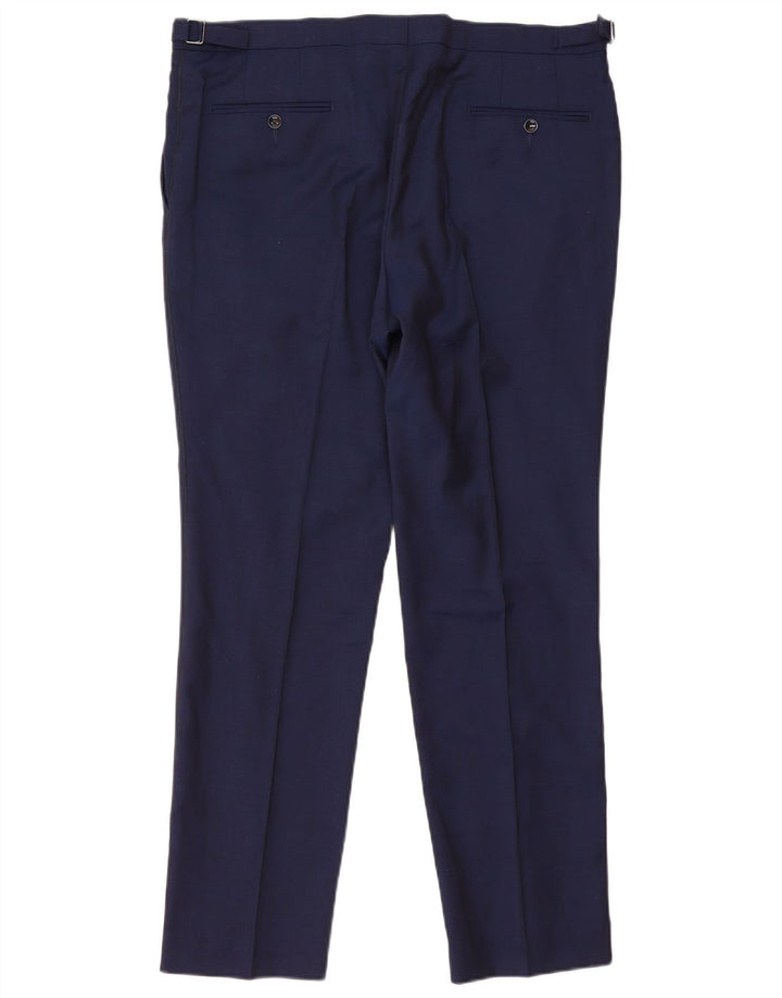 Marks & Spencer Herre Autograph Slim Suit Bukser W38 L31 Navy Blue