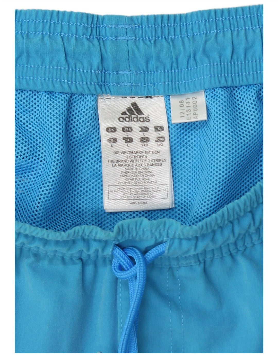 Adidas Badeshorts til mænd store blå polyester