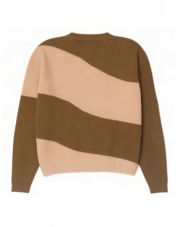 Marks & Spencer Womens Boat Neck Jumper Sweater UK 16 Large Khaki