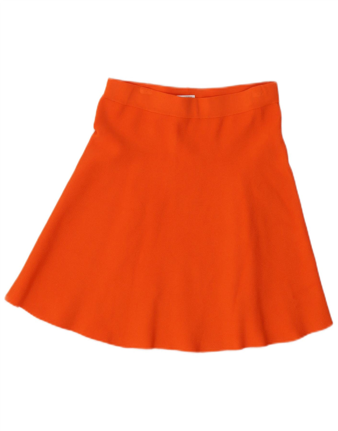 BENETTON A-line nederdel til kvinder Small W26 Orange Viscose