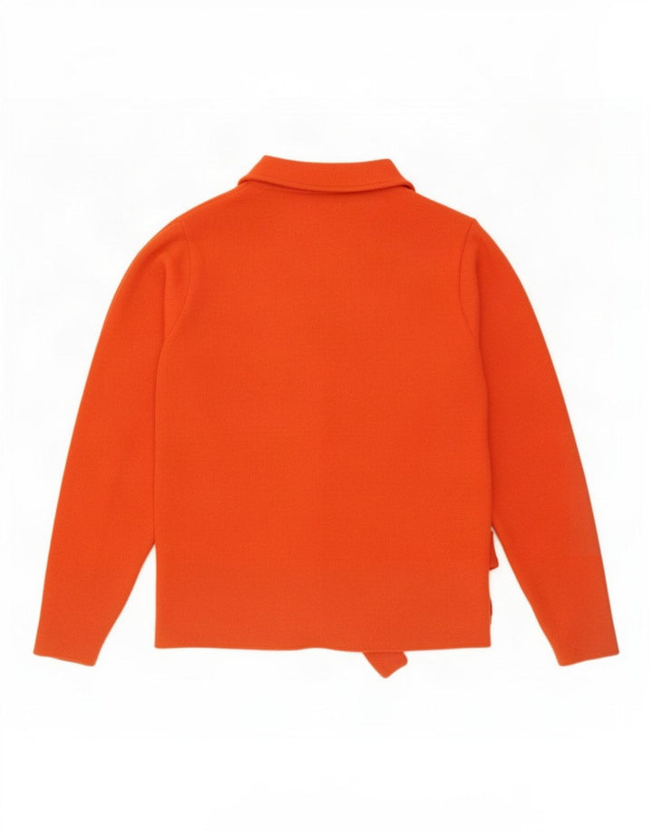 Zara Dame Oversized Turtle Neck Jumper Sweater UK 10 Small Orange