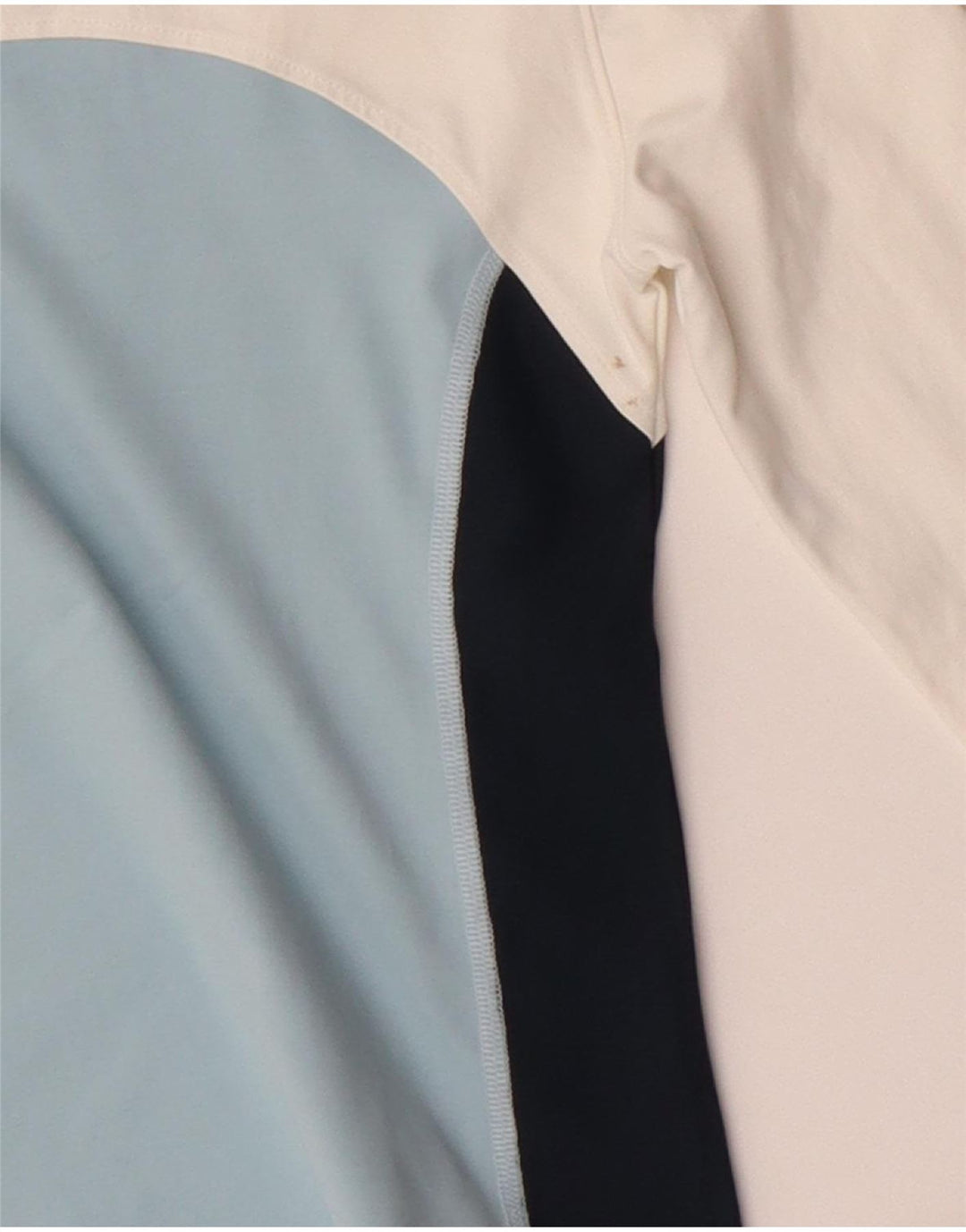 Fila Womens Crop Grafisk Top Langærmet IT 40/42 Small White Colourblock