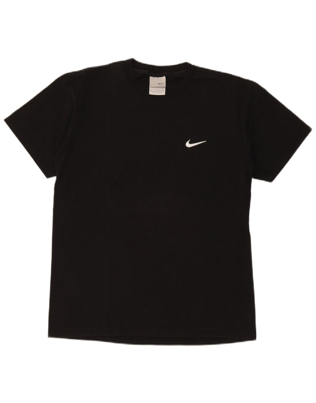 NIKE Grafisk T-shirt top mellem sort bomuld til mænd