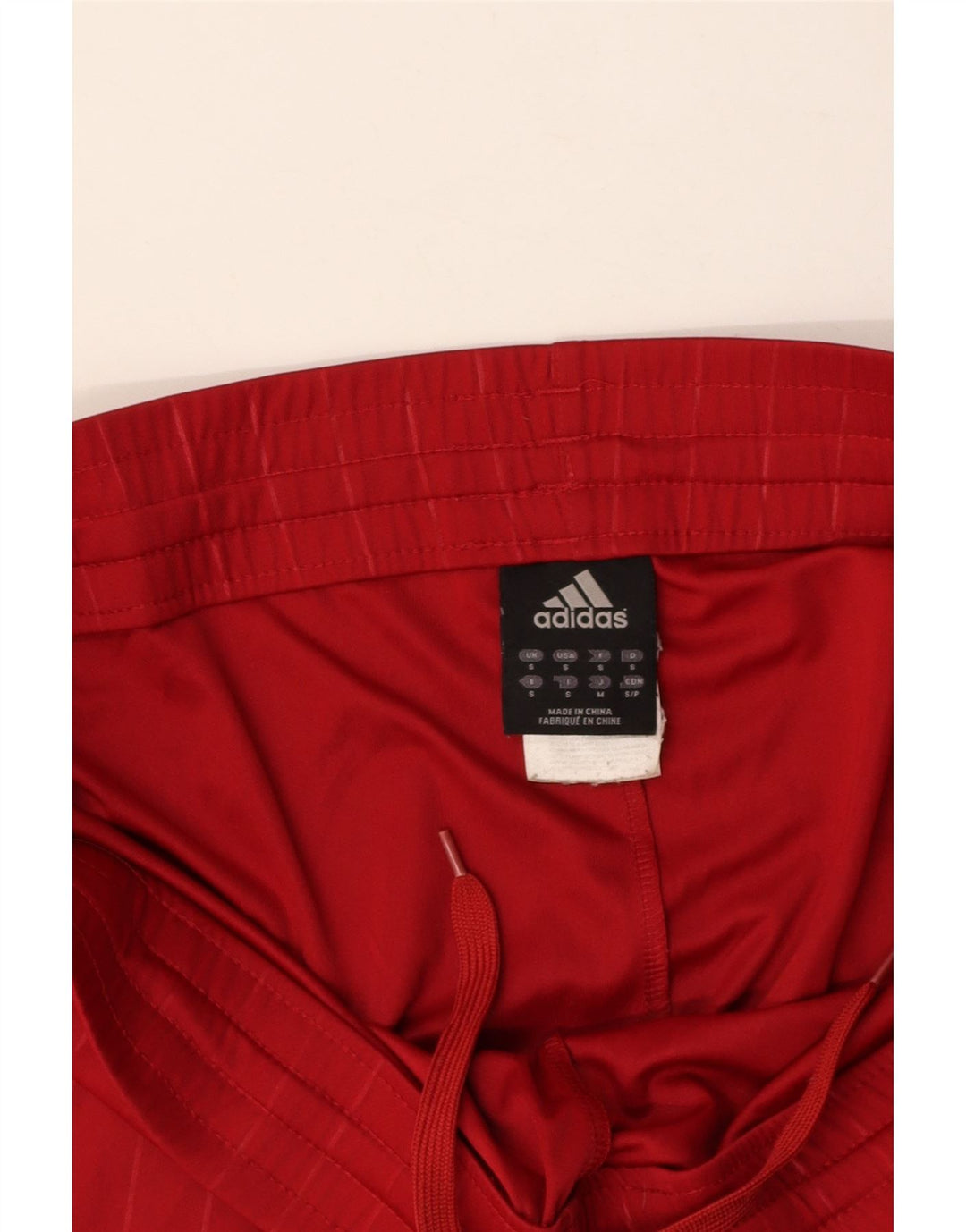 ADIDAS Mens Sport Shorts Small  Red Colourblock Polyester
