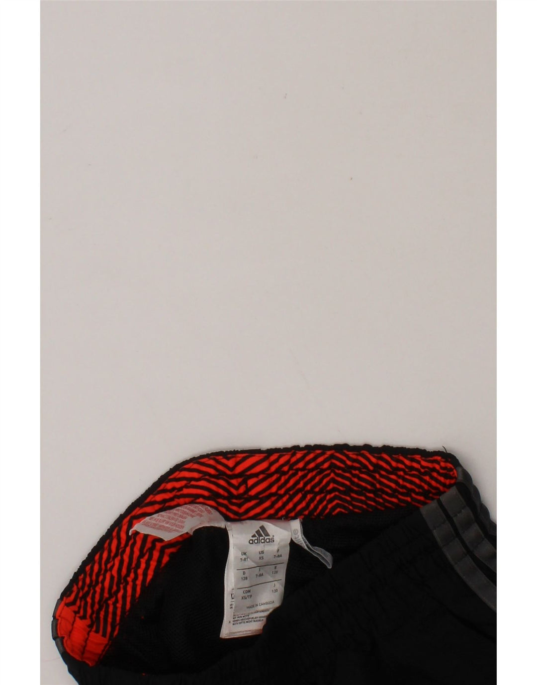 ADIDAS Boys Climalite Graphic Sport Shorts 7-8 Years  Black Polyester Vintage Adidas and Second-Hand Adidas from Messina Hembry 