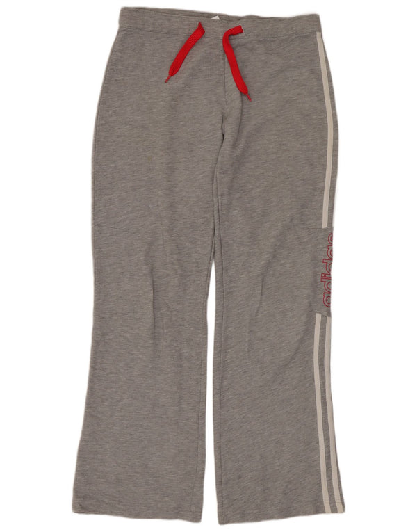 Adidas Dame Grafisk træningsdragt Bukser UK 10 Small Grey Cotton Sports