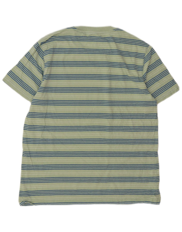 Penguin Herre T-Shirt Top Stor Grøn Stribet