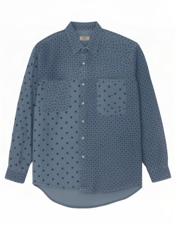Levi's Herreskjorte Stor Blå Patchwork