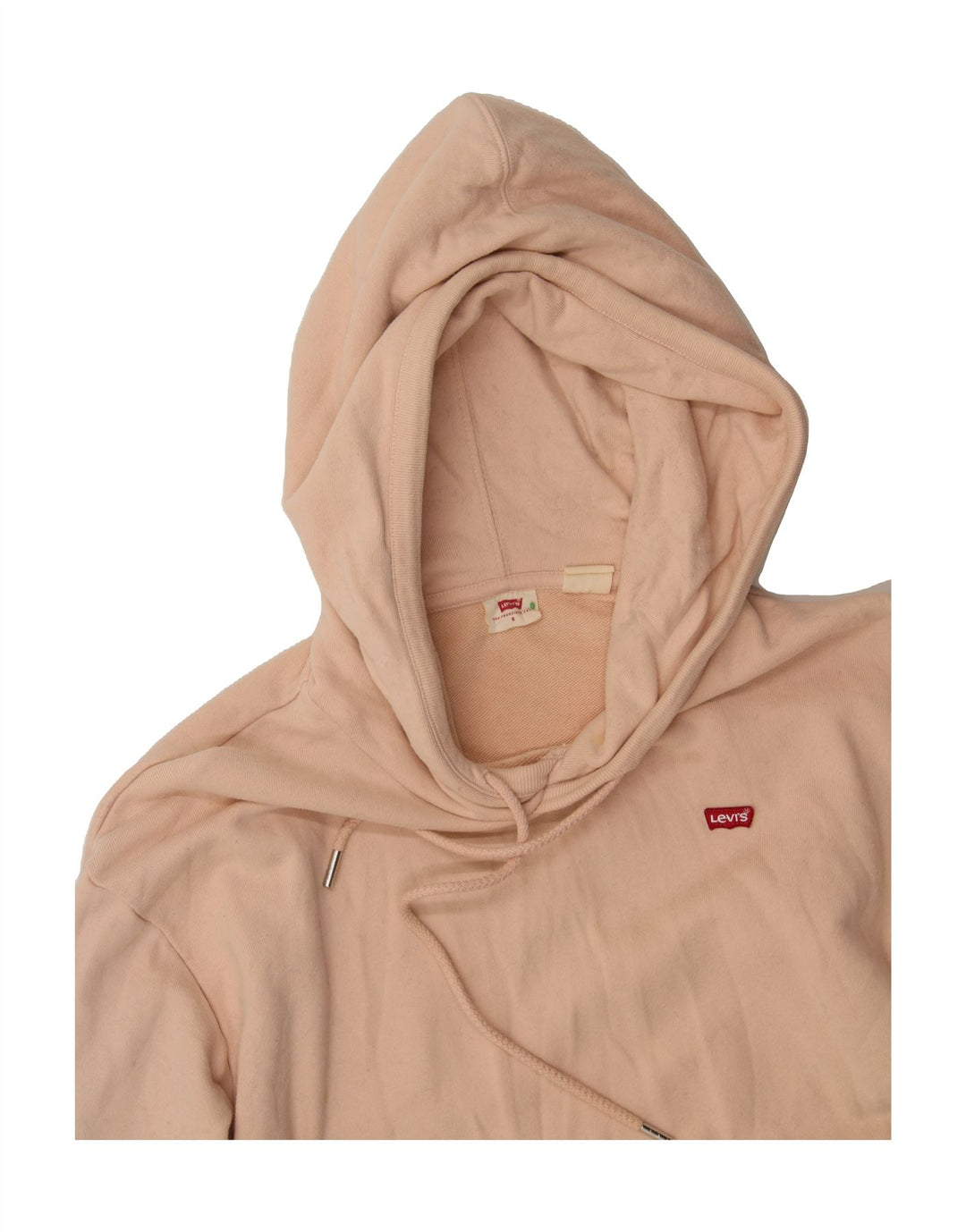 LEVI'S Womens Oversized Hoodie Jumper UK 10 Small Pink Cotton Vintage Levi's and Second-Hand Levi's from Messina Hembry 