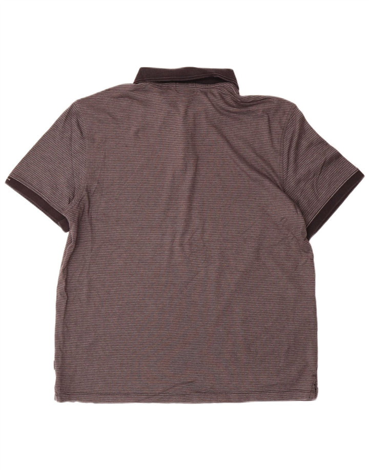 CALVIN KLEIN Poloskjorte til mænd, stor grå nålestribet bomuld