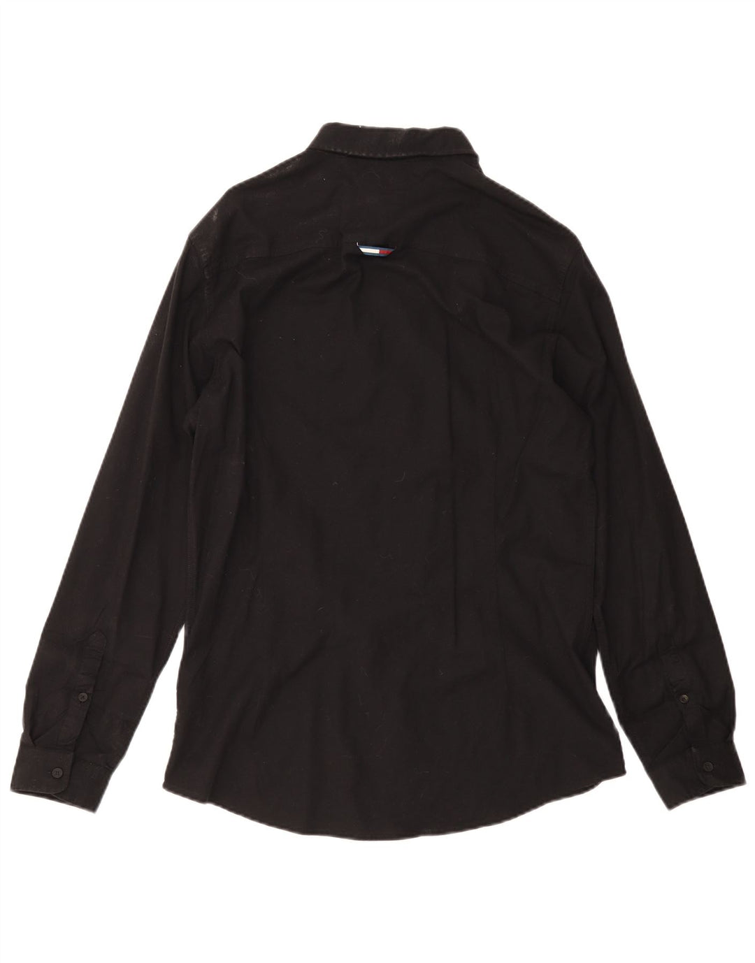 Tommy Hilfiger Herre Slim Fit skjorte Stor sort bomuld