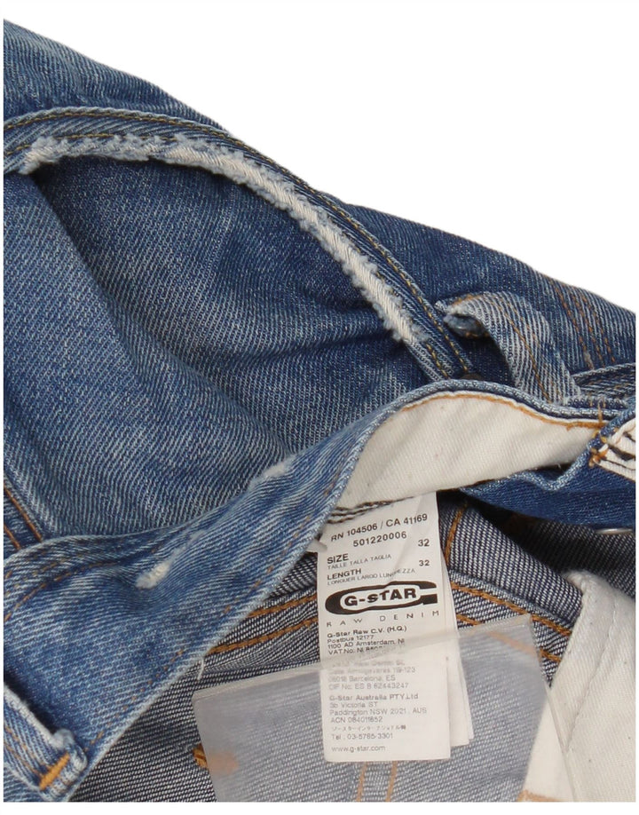 G-Star Straight Jeans til mænd W32 L32 Blå Bomuld