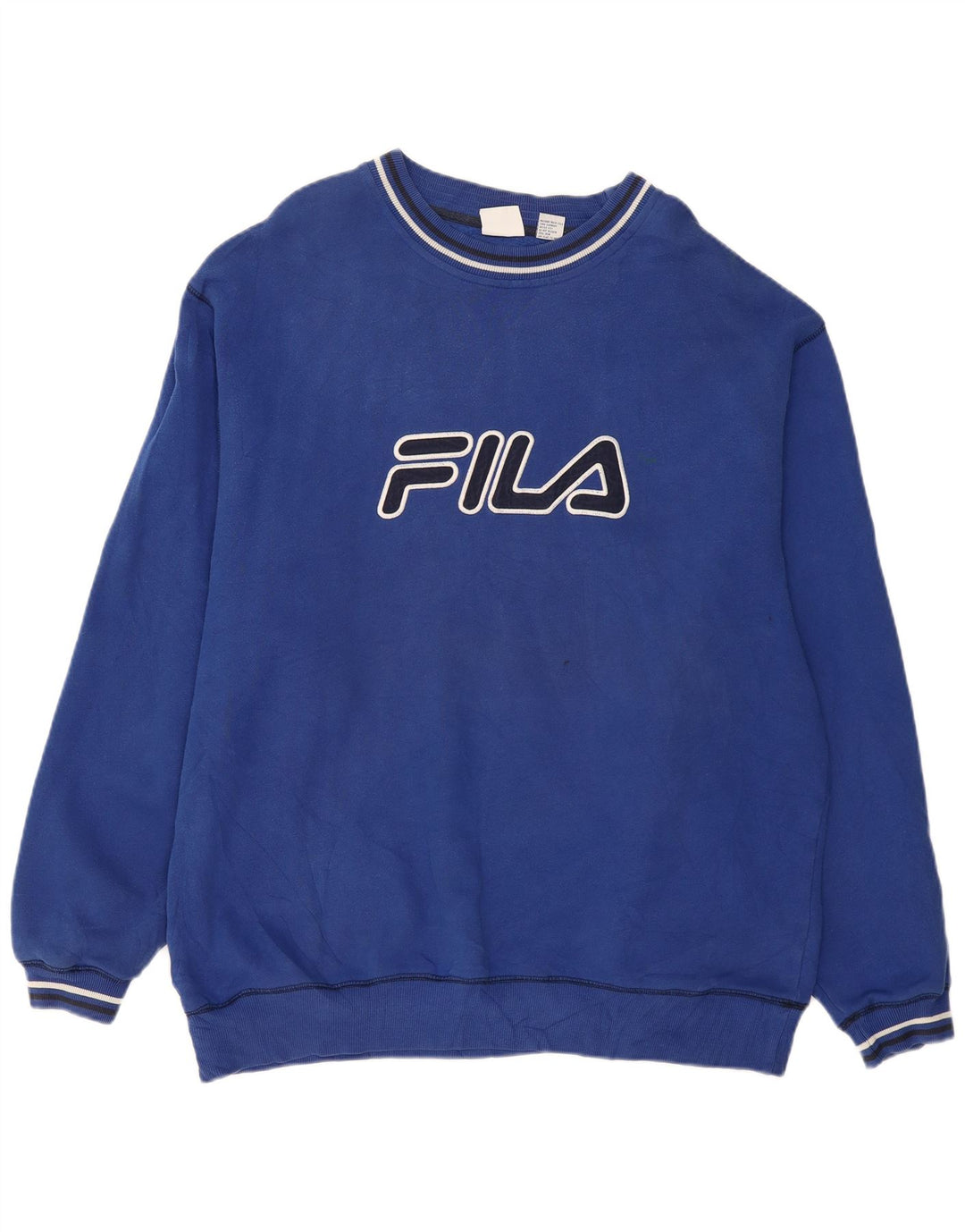 FILA Grafisk sweatshirt til mænd 2XL blå bomuld