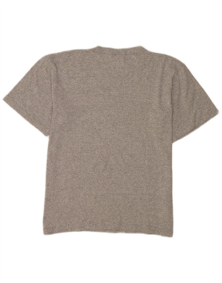 Champion Herre Grafisk T-Shirt Top Stor Grå Flecked