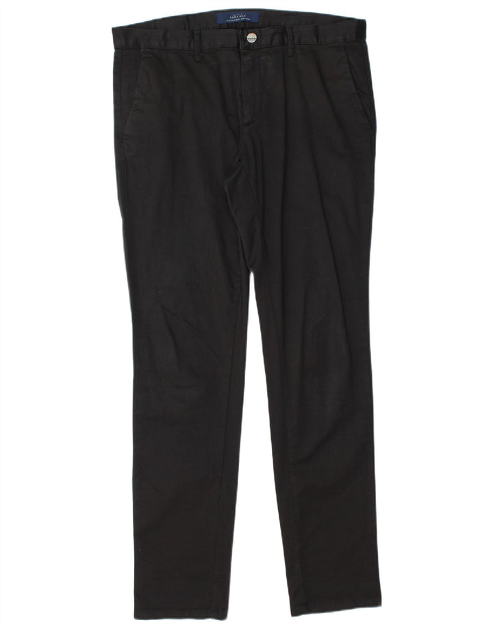 Zara Herre Slim Chino Bukser EU 42 Large W32 L32 Sort
