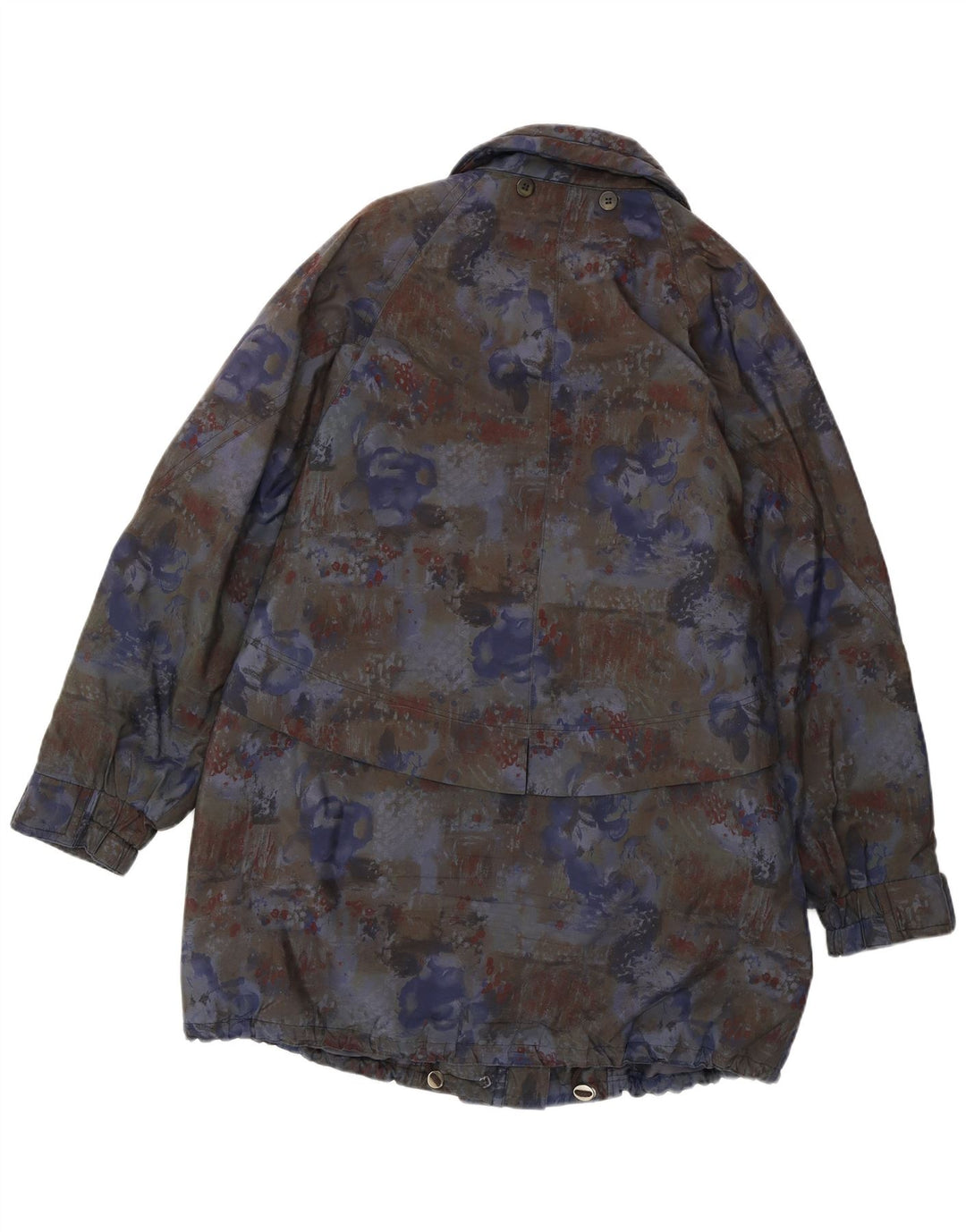 DIN SJETTE SANS Dame Windbreaker Coat UK 12 Medium Multicolored Floral