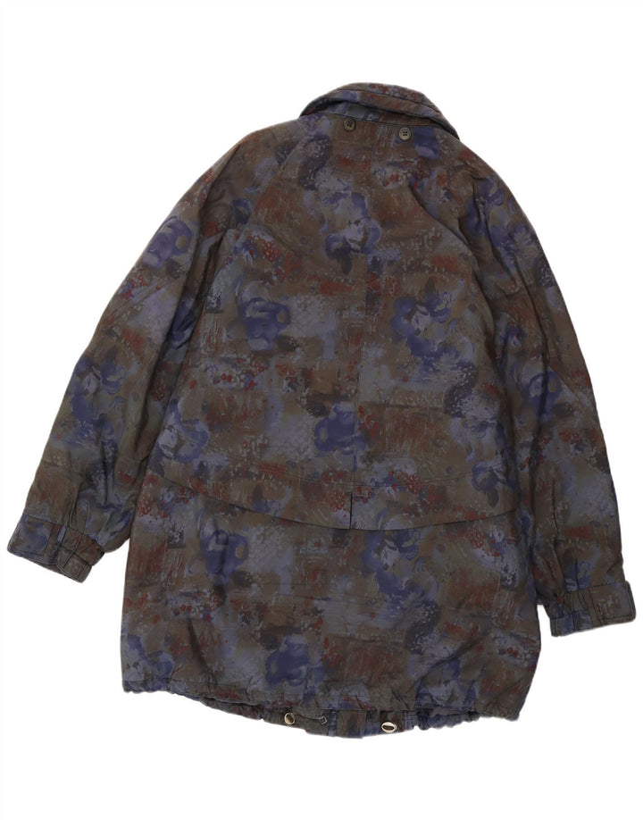 DIN SJETTE SANS Dame Windbreaker Coat UK 12 Medium Multicolored Floral