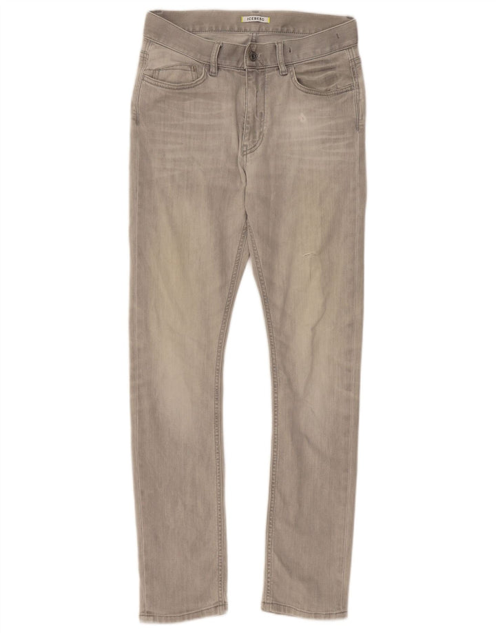 ICEBERG Womens Slim Jeans W31 L31 Grey Cotton Vintage Iceberg and Second-Hand Iceberg from Messina Hembry 